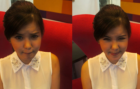 Hot blogger Peggy sau khi phẫu thuật thẩm mỹ. Ảnh: Yahoo!Singapore