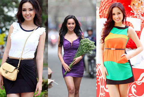 Tiếp đó, người đẹp hoàn thiện bản thân với những chiếc váy không quá cầu kỳ nhưng ôm thân và ngắn, để khoe đôi chân dài thẳng và những đường cong gợi cảm.