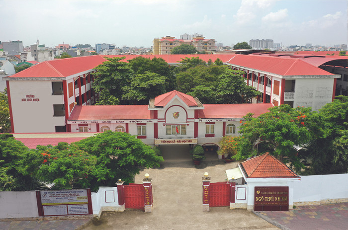 Trường tiểu học - trung học cơ sở - trung học phổ thông Ngô Thời Nhiệm (ảnh minh họa: Website nhà trường)