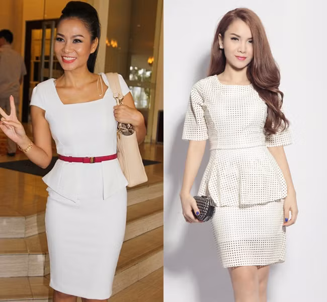 Thu Minh và Yến Trang sang trọng cùng tông màu trắng.