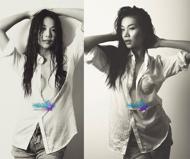 Thanh Hằng ướt át trong chiếc sơ mi trắng mỏng manh, để lộ những đường cong gợi cảm. Thanh Hằng ướt át trong chiếc sơ mi trắng mỏng manh, để lộ những đường cong gợi cảm.