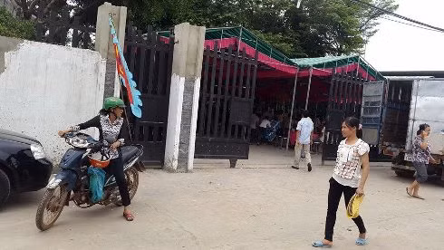 Khu vực tổ chức lễ viếng cho 6 nạn nhân xấu số của vụ trọng án (Ảnh: Thế Quân)