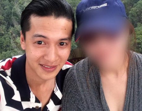 Nghi can Nguyễn Hải Dương và con gái ông Mỹ thuở còn mặn nồng (ảnh: FB nghi phạm) Nghi can Nguyễn Hải Dương và con gái ông Mỹ thuở còn mặn nồng (ảnh: FB nghi phạm)