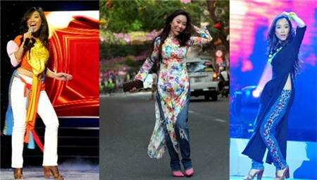 Dù có công lăng-xê cho phong cách áo dài cách tân, tự tin khẳng định mình không làm biến dạng chiếc áo dài và không đáng bị gọi là “thảm họa thời trang”, nhưng không ít lần Đoan Trang phải nhận những “rổ đá” từ công chúng yêu nhạc.