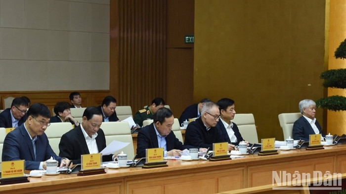 Các đại biểu tham dự cuộc làm việc. (Ảnh: Trần Hải) Các đại biểu tham dự cuộc làm việc. (Ảnh: Trần Hải)