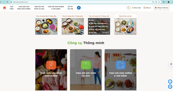 Giao diện phần mềm thông minh, đa dụng với nhiều chức năng chăm sóc dinh dưỡng khoa học. aji1.jpg