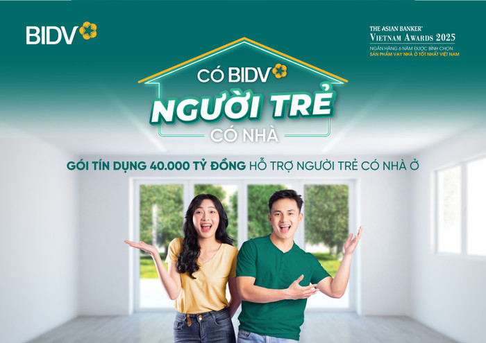 Ảnh 01 - BIDV triển khai gói tín dụng 40.000 tỷ đồng hỗ trợ người trẻ có nhà.jpg