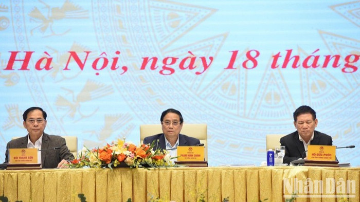 Thủ tướng Phạm Minh Chính chủ trì Phiên họp lần thứ nhất Ban Chỉ đạo. (Ảnh: Trần Hải) Thủ tướng Phạm Minh Chính chủ trì Phiên họp lần thứ nhất Ban Chỉ đạo. (Ảnh: Trần Hải)
