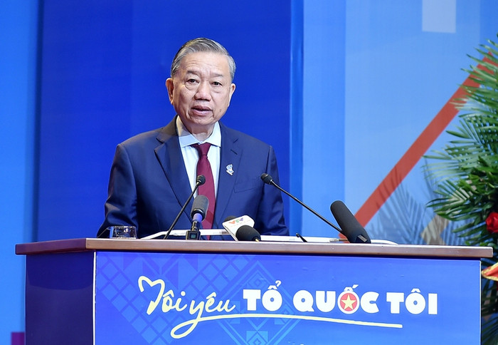 Tổng Bí thư Tô Lâm phát biểu tại phiên trọng thể Đại hội đại biểu toàn quốc Hội Liên hiệp Thanh niên Việt Nam khóa IX, nhiệm kỳ 2024-2029 vào tháng 12/2024. Ảnh VGP Tổng Bí thư Tô Lâm phát biểu tại phiên trọng thể Đại hội đại biểu toàn quốc Hội Liên hiệp Thanh niên Việt Nam khóa IX, nhiệm kỳ 2024-2029 vào tháng 12/2024. Ảnh VGP