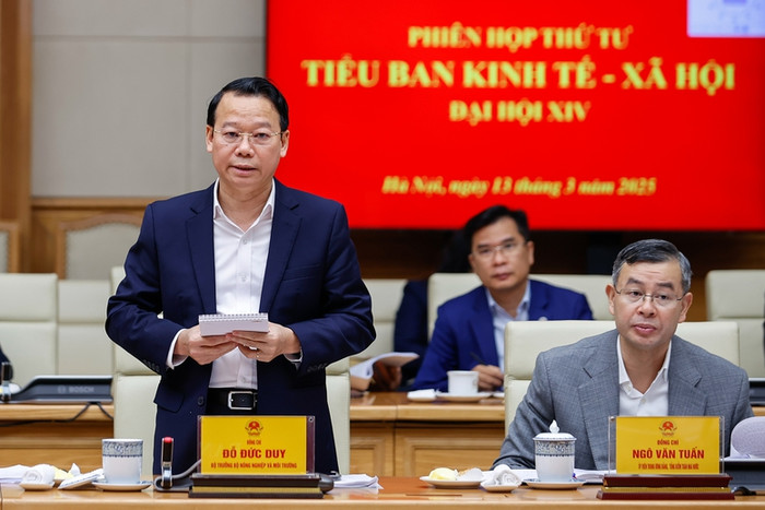 Bộ trưởng Bộ Nông nghiệp và Môi trường Đỗ Đức Duy phát biểu tại Phiên họp. Ảnh: VGP/Nhật Bắc Bộ trưởng Bộ Nông nghiệp và Môi trường Đỗ Đức Duy phát biểu tại Phiên họp. Ảnh: VGP/Nhật Bắc