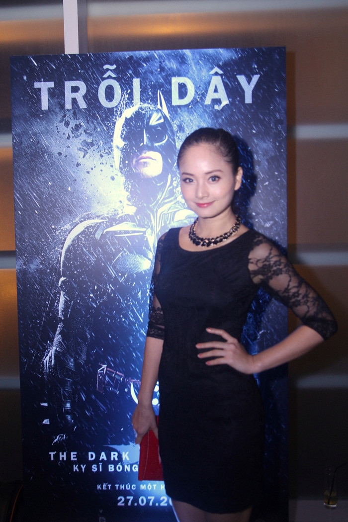 Lan Phương cũng có mặt tham dự lễ ra mắt bộ phim.