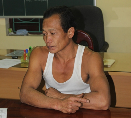 Đối tượng Lò Văn Phong tại cơ quan điều tra Đối tượng Lò Văn Phong tại cơ quan điều tra