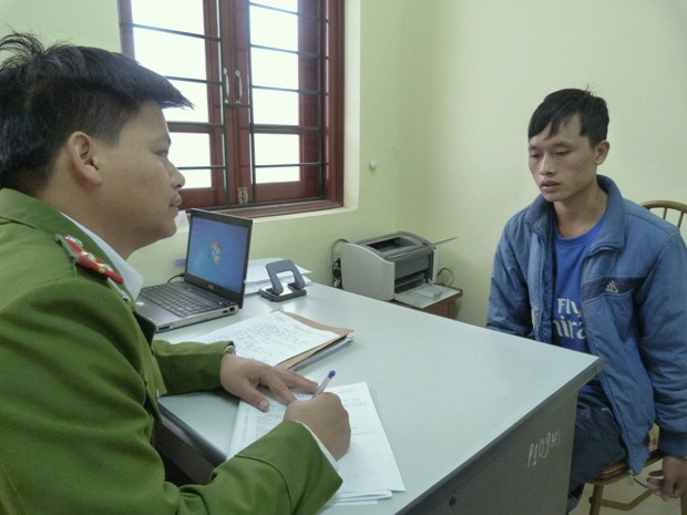 Đối tượng Đỗ Văn Quý tại cơ quan điều tra Đối tượng Đỗ Văn Quý tại cơ quan điều tra