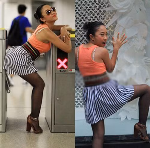 Đoan Trang không kém cạnh chịu Siu. Đoan Trang không kém cạnh chịu Siu.