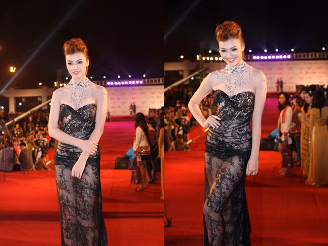 Người mẫu Hồng Quế mặc váy trong suốt tới dự LHP Hà Nội quốc tế khiến BTC lẫn dư luận hết sức bức xúc. Người mẫu Hồng Quế mặc váy trong suốt tới dự LHP Hà Nội quốc tế khiến BTC lẫn dư luận hết sức bức xúc.