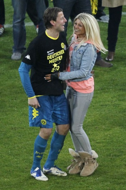 Roman Weidenfeller cùng bạn gái