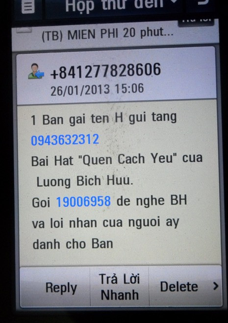 Cảnh giác với tin nhắn lừa đảo từ Tổng đài 19006958 Cảnh giác với tin nhắn lừa đảo từ Tổng đài 19006958