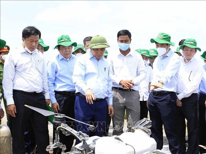 Chủ tịch nước Nguyễn Xuân Phúc thăm mô hình Hợp tác xã dịch vụ Mỹ Đông II, huyện Tháp Mười. Ảnh: Thống Nhất/TTXVN Chủ tịch nước Nguyễn Xuân Phúc thăm mô hình Hợp tác xã dịch vụ Mỹ Đông II, huyện Tháp Mười. Ảnh: Thống Nhất/TTXVN