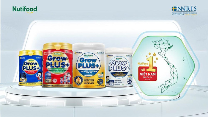 Nutifood GrowPLUS+ giữ vững vị thế sữa trẻ em số 1 Việt Nam trong ba năm liền Nutifood GrowPLUS+ giữ vững vị thế sữa trẻ em số 1 Việt Nam trong ba năm liền