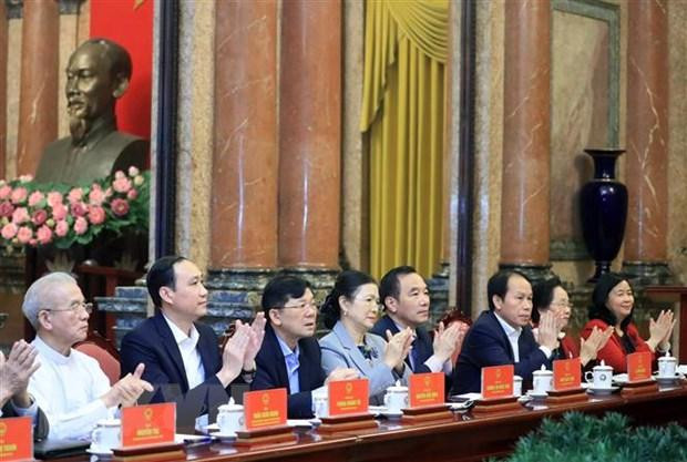 Các đại biểu dự hội nghị. (Ảnh: Thống Nhất/TTXVN) Các đại biểu dự hội nghị. (Ảnh: Thống Nhất/TTXVN)