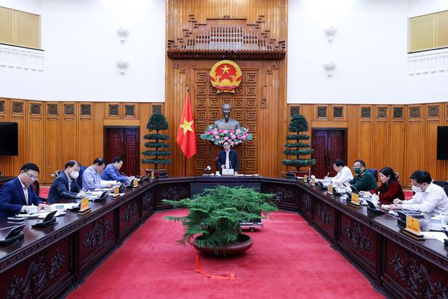 Thủ tướng Phạm Minh Chính chủ trì cuộc làm việc với PVN - Ảnh: VGP/Nhật Bắc Thủ tướng Phạm Minh Chính chủ trì cuộc làm việc với PVN - Ảnh: VGP/Nhật Bắc