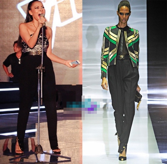 Thu Minh diện 1 cây nằm trong BST Xuân/Hè 2012 của Gucci. Thu Minh diện 1 cây nằm trong BST Xuân/Hè 2012 của Gucci.