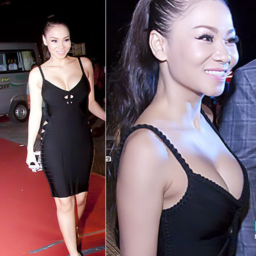 Nữ ca sĩ Thu Minh khoe gò bồng đảo tròn trịa