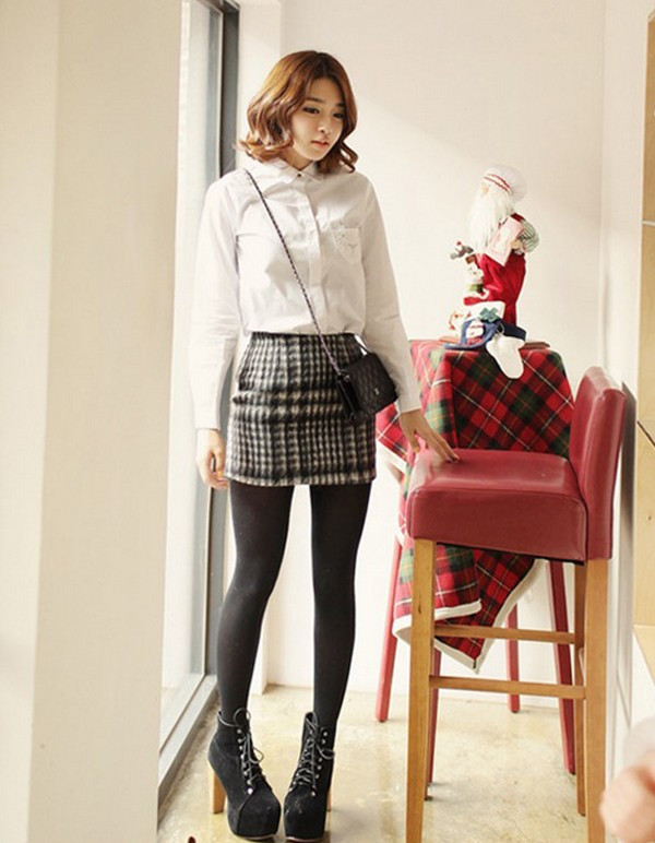 Một chút phong cách menswear khi phối cùng sơmi cài kín cổ. Những cũng đừng quên phối set đồ cùng một đôi ankle boots để ăn gian chút chiều cao bạn nhé. Một chút phong cách menswear khi phối cùng sơmi cài kín cổ. Những cũng đừng quên phối set đồ cùng một đôi ankle boots để ăn gian chút chiều cao bạn nhé.
