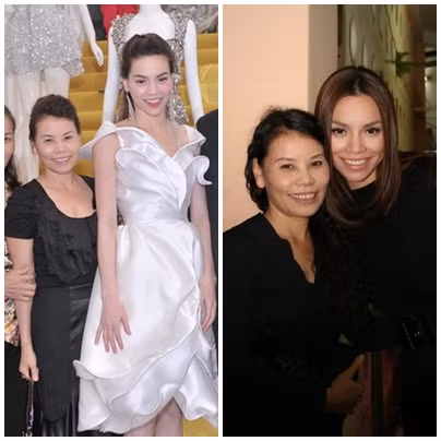 Hồ Ngọc Hà sở hữu khóe miệng rộng, gương mặt thon gọn của mẹ...