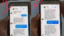 Một trong số những tin nhắn được cho là của thầy T. gửi nữ sinh Trường chuyên Thái Bình. Ảnh: FB Trà My.