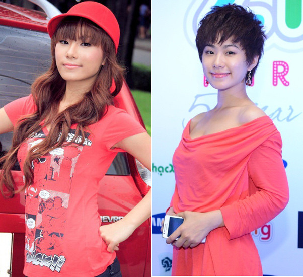 Nhóm 1: long đong tóc ngắn Sau khi đổi từ tóc dài sang tóc ngắn và mới đây nhất là từ tóc tém vừa phải cho đến siêu tém, Lương Bích Hữu nghe chừng chưa "thích nghi" được với mái tóc quá táo bạo. Cách chọn trang phục của cô nàng cũng khá sến và lạc lõng với kiểu đầu cá tính. Nhóm 1: long đong tóc ngắn Sau khi đổi từ tóc dài sang tóc ngắn và mới đây nhất là từ tóc tém vừa phải cho đến siêu tém, Lương Bích Hữu nghe chừng chưa "thích nghi" được với mái tóc quá táo bạo. Cách chọn trang phục của cô nàng cũng khá sến và lạc lõng với kiểu đầu cá tính.