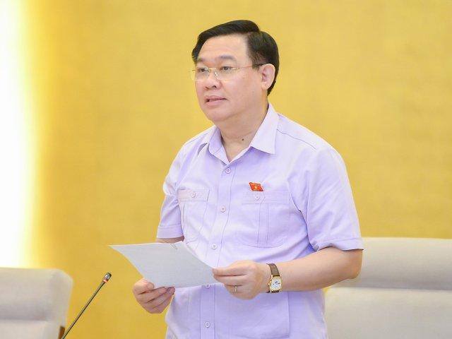 Chủ tịch Quốc hội nêu rõ, các nội dung tại phiên họp đều nhận được sự tán thành cao và cơ bản đều nhất trí - Ảnh: VGP/ĐH Chủ tịch Quốc hội nêu rõ, các nội dung tại phiên họp đều nhận được sự tán thành cao và cơ bản đều nhất trí - Ảnh: VGP/ĐH