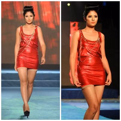 2. Hoa hậu Ngọc Hân Đăng quang ngôi vị cao nhất của cuộc thi Hoa hậu Việt Nam nam 2010, Ngọc Hân khiến không ít người tranh cãi bởi nhan sắc của mình. Nhưng hồi đó vóc dáng Ngọc Hân còn duyên dáng và mảnh mai, chứ không "lực điền" thế này.