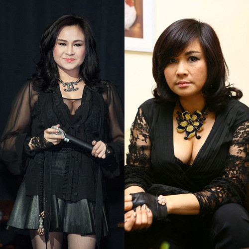 Đàn chị Thanh Lam cũng quyết không thua chị kém em trong việc phô trương vòng 1 nảy nở.