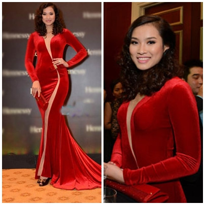 Chiếc đầm đuôi cá này sẽ lộng lẫy và duyên dáng hơn rất nhiều, nếu Vương Thu Phương giữ được vóc dáng trước kia của mình. Chiếc đầm đuôi cá này sẽ lộng lẫy và duyên dáng hơn rất nhiều, nếu Vương Thu Phương giữ được vóc dáng trước kia của mình.