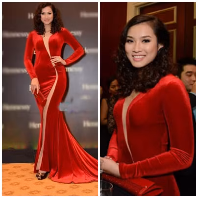 Chiếc đầm đuôi cá này sẽ lộng lẫy và duyên dáng hơn rất nhiều, nếu Vương Thu Phương giữ được vóc dáng trước kia của mình.