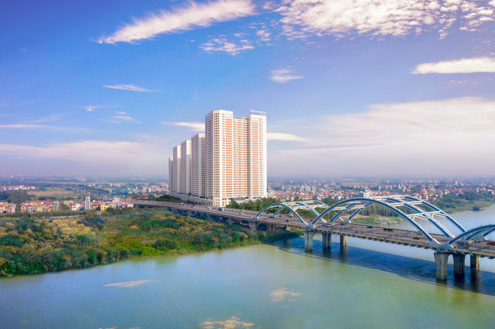 Khu đô thị Eurowindow River Park nằm ngay sát cầu Đông Trù. e2.jpg