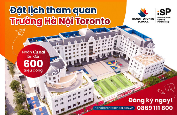 Cơ hội giành ưu đãi học phí trọn đời trị giá 600 triệu đồng khi nhập học tại Hà Nội Toronto School. Cơ hội giành ưu đãi học phí trọn đời trị giá 600 triệu đồng khi nhập học tại Hà Nội Toronto School.