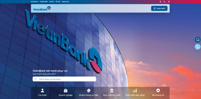 Trang chào ấn tượng biểu đạt vị thế và bản sắc của VietinBank. 1.TrangChaoantuong.jpg