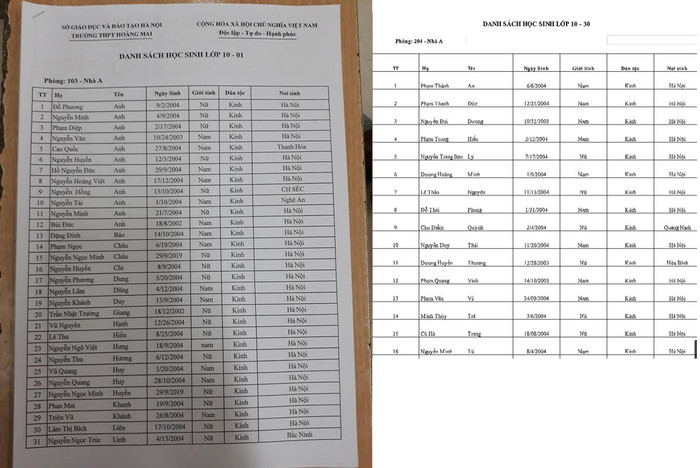 Hiện Trường cao đẳng Công Thương Hà Nội đã xếp lớp 30 lớp 10, hiện lớp thứ 30 được đặt tên 10-30 vẫn đang nhận hồ sơ vì mới có 16 học sinh, còn các lớp khác sĩ số lên đến 48 học sinh. Ảnh: Chụp văn bản. Hiện Trường cao đẳng Công Thương Hà Nội đã xếp lớp 30 lớp 10, hiện lớp thứ 30 được đặt tên 10-30 vẫn đang nhận hồ sơ vì mới có 16 học sinh, còn các lớp khác sĩ số lên đến 48 học sinh. Ảnh: Chụp văn bản.