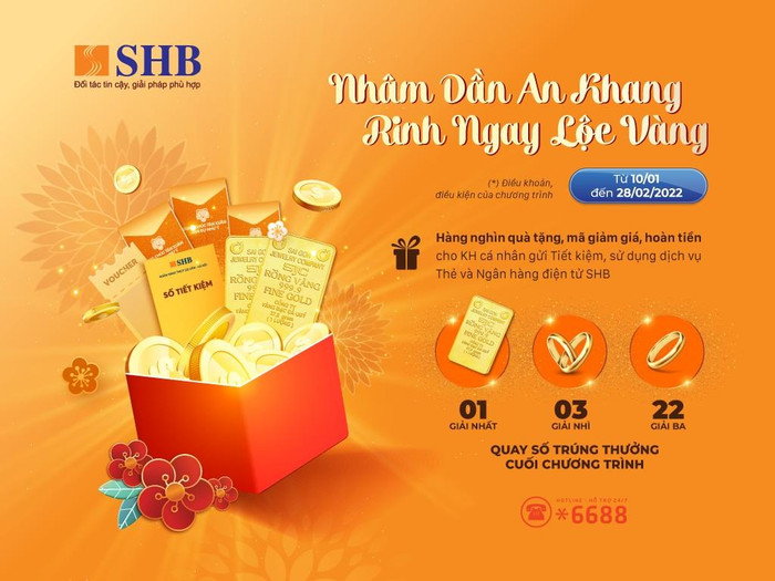 Cùng SHB rinh ngay lộc vàng đón Nhâm Dần an khang ảnh 2 Cùng SHB rinh ngay lộc vàng đón Nhâm Dần an khang ảnh 2