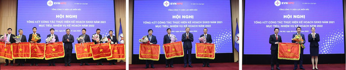 Tại Hội nghị tổng kết năm 2021 đã trao giải cho các cá nhân và tập thể có đóng góp trong hoạt động sản xuất kinh doanh của Tổng công ty EVNNPC