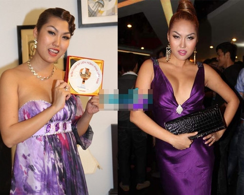 Phi Thanh Vân là một trong những mỹ nhân mắc lỗi chọn trang phục khá nặng. Quá chú tâm vào việc khoe ngực nên trang phục của Phi Thanh Vân thường được khoét sâu hết cỡ. Cô thường chọn những chất liệu bóng, rũ với kiểu dáng cầu kỳ, rườm rà. Tuy nhiên, đó lại là "điểm trừ" trong phong cách thời trang của cô. Bởi chất liệu này sẽ "tố cáo" thân hình "phì nhiêu" của "nữ hoàng dao kéo". Và sự rườm rà cũng không mang lại sự sang trọng cho người đẹp. Phi Thanh Vân là một trong những mỹ nhân mắc lỗi chọn trang phục khá nặng. Quá chú tâm vào việc khoe ngực nên trang phục của Phi Thanh Vân thường được khoét sâu hết cỡ. Cô thường chọn những chất liệu bóng, rũ với kiểu dáng cầu kỳ, rườm rà. Tuy nhiên, đó lại là "điểm trừ" trong phong cách thời trang của cô. Bởi chất liệu này sẽ "tố cáo" thân hình "phì nhiêu" của "nữ hoàng dao kéo". Và sự rườm rà cũng không mang lại sự sang trọng cho người đẹp.