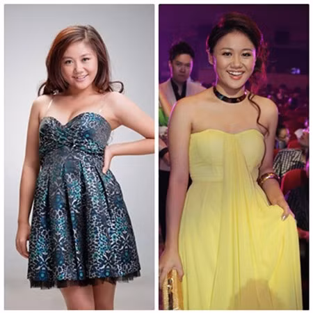 Văn Mai Hương nổi tiếng với các kiểu đầm ống lộ vai, nhưng chính nó đã tố cáo bờ vai bắp thịt của cô