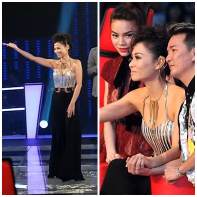 Thu Minh có vẻ khá cưng chiều crop-top và sequin