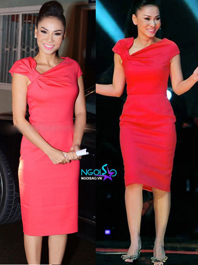 Thu Minh tiếp tục khiến dư luận 'xôn xao' với chiếc váy hồng trẻ trung nằm trong BST Xuân/Hè 2012 của thương hiệu Valentino có giá 1240 bảng Anh (khoảng 40 triệu đồng).