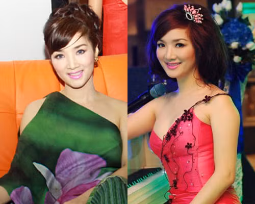 "Sợ" mái tóc khác lạ chưa đủ gây chú ý nên Giáng My thường xuyên cài thêm chiếc vương miện.