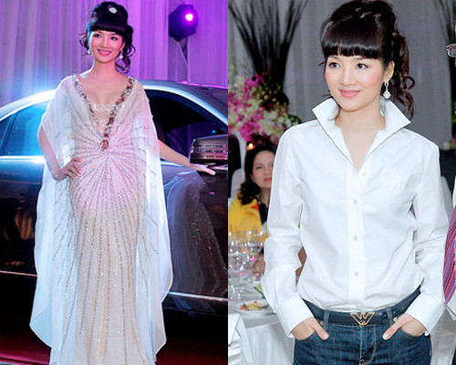 Lúc nào Giáng My cũng như một bà hoàng, rất kiêu sa nhưng thiếu vẻ đẹp tự nhiên, gần gũi.