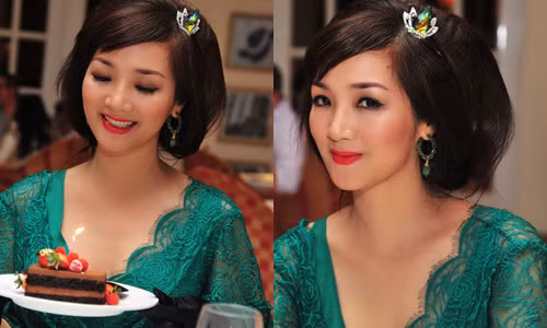 Cô chuẩn bị rất nhiều vương miện để trang điểm cho tóc.