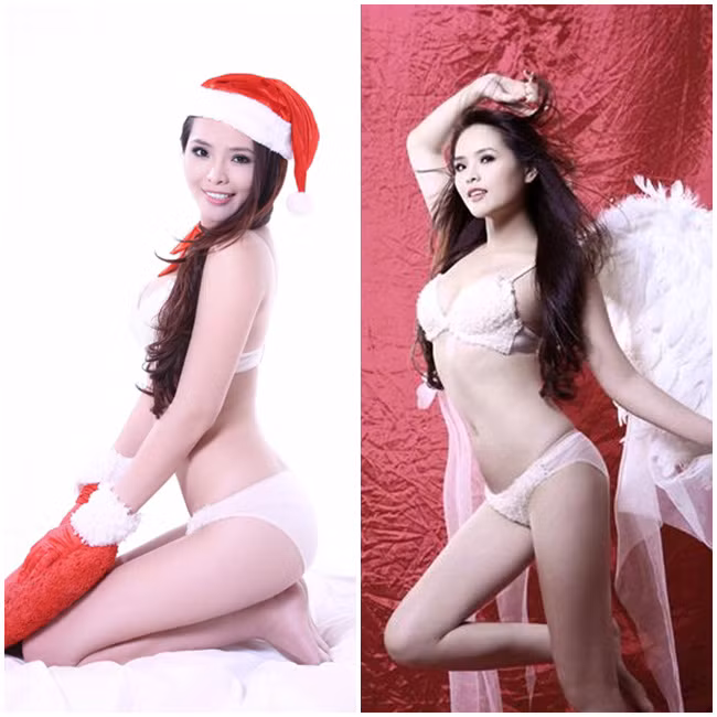 Sở hữu vẻ khỏe khoắn của một hoa khôi thể thao, Lại Hương Thảo luôn đẹp rạng ngời đầy sức sống trong những bộ nội y.